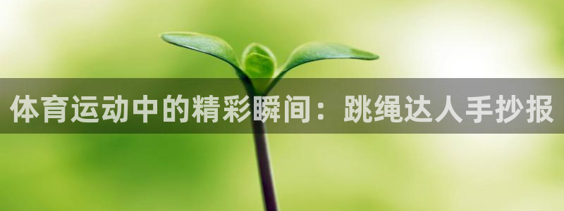 风速体育下载：体育运动中的精彩瞬间：跳绳达人手抄报