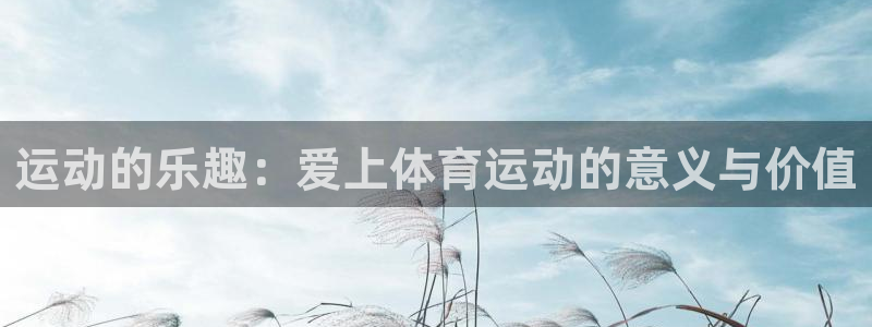 风速体育app：运动的乐趣：爱上体育运动的意义与价值